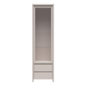 wohnli-moebel-suche-800001480408-1 VITRINE Soren Kaschmir Holzwerkstoff Petits-meubles Möbel > Schränke > Vitrinen Beige