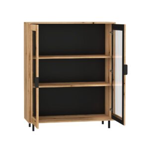 wohnli-moebel-suche-800001480422-1 GESCHIRRSCHRANK Soly Holz Holzwerkstoff Petits-meubles Möbel > Schränke > Vitrinen Braun