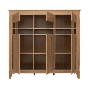GESCHIRRSCHRANK Raya Holz Holzwerkstoff Petits-meubles Möbel > Schränke > Vitrinen Braun