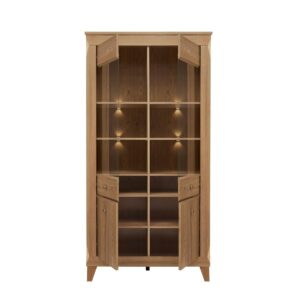 GESCHIRRSCHRANK Raya Holz Holzwerkstoff Petits-meubles Möbel > Schränke > Vitrinen Braun