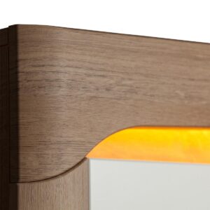 wohnli-moebel-suche-800001480436-1 GESCHIRRSCHRANK Teo Weiß und Holz Holzwerkstoff Petits-meubles Möbel > Schränke > Vitrinen Weiß