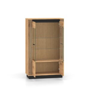 wohnli-moebel-suche-800001480444-1 GESCHIRRSCHRANK Solal Holz Holzwerkstoff Petits-meubles Möbel > Schränke > Vitrinen Braun