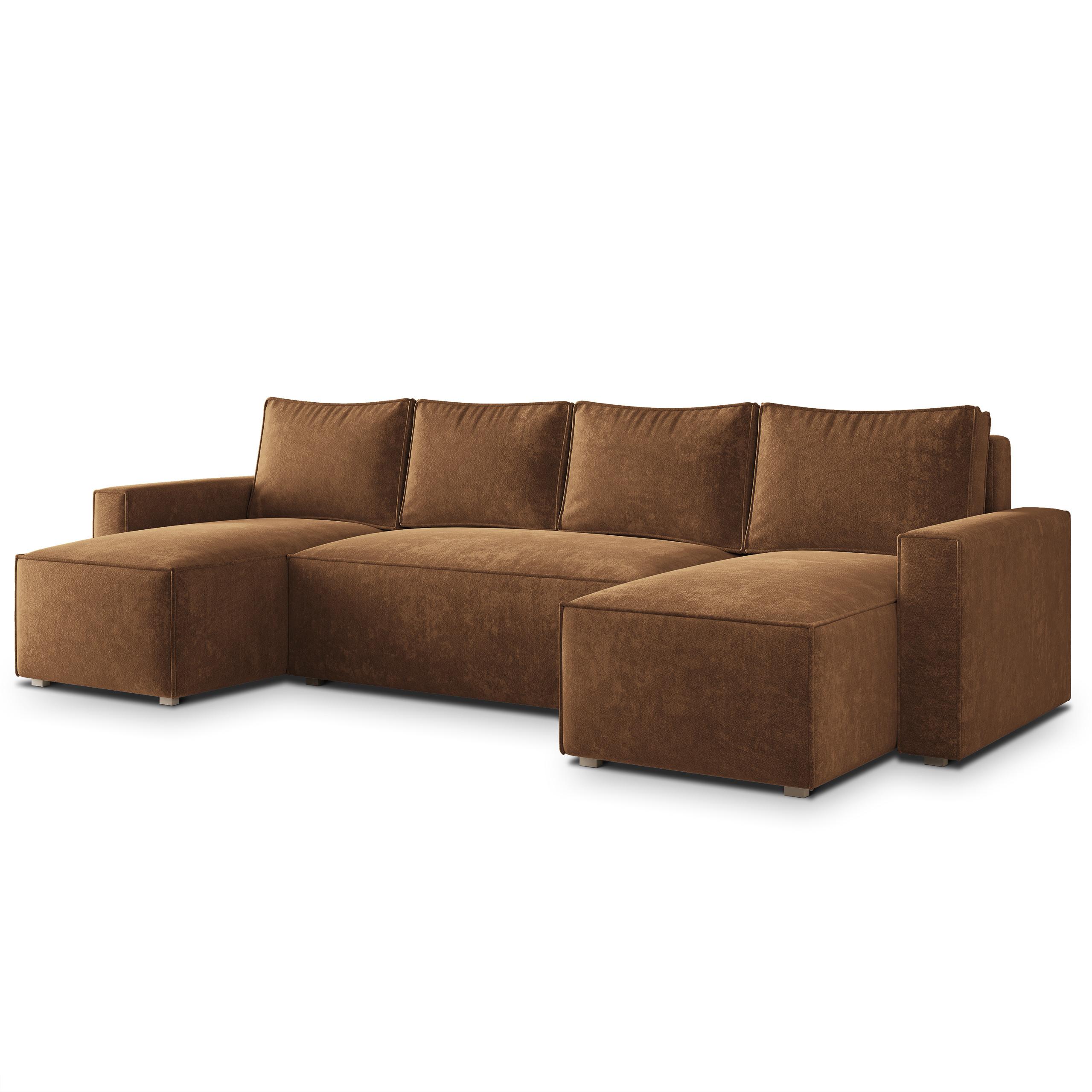 wohnli-moebel-suche-800001487972 Wohnli Möbelsuche - WOHNLANDSCHAFT ASPRA LM Braun Chenille mit Schlaffunktion