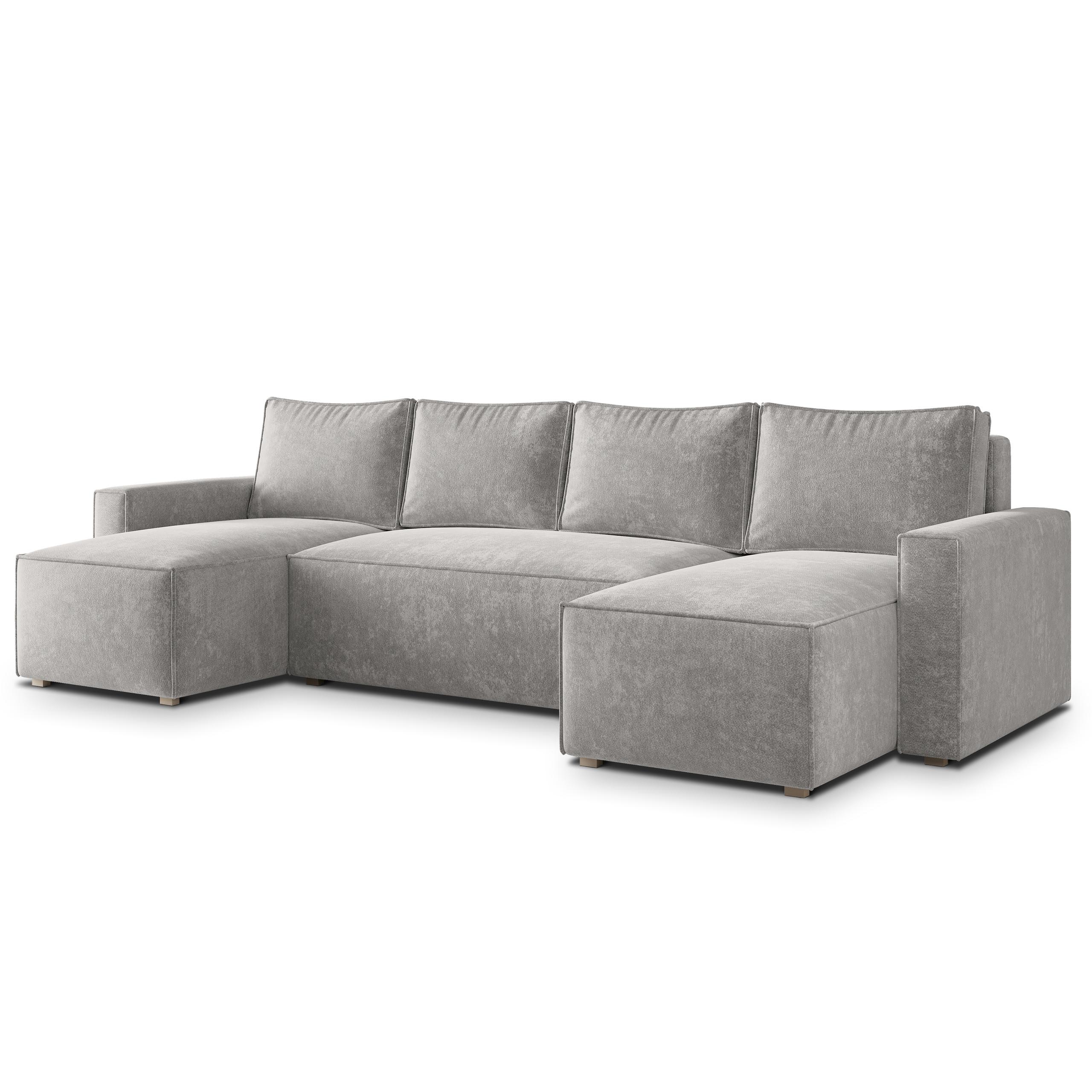 wohnli-moebel-suche-800001487973 Wohnli Möbelsuche - WOHNLANDSCHAFT ASPRA LM Grau Chenille mit Schlaffunktion