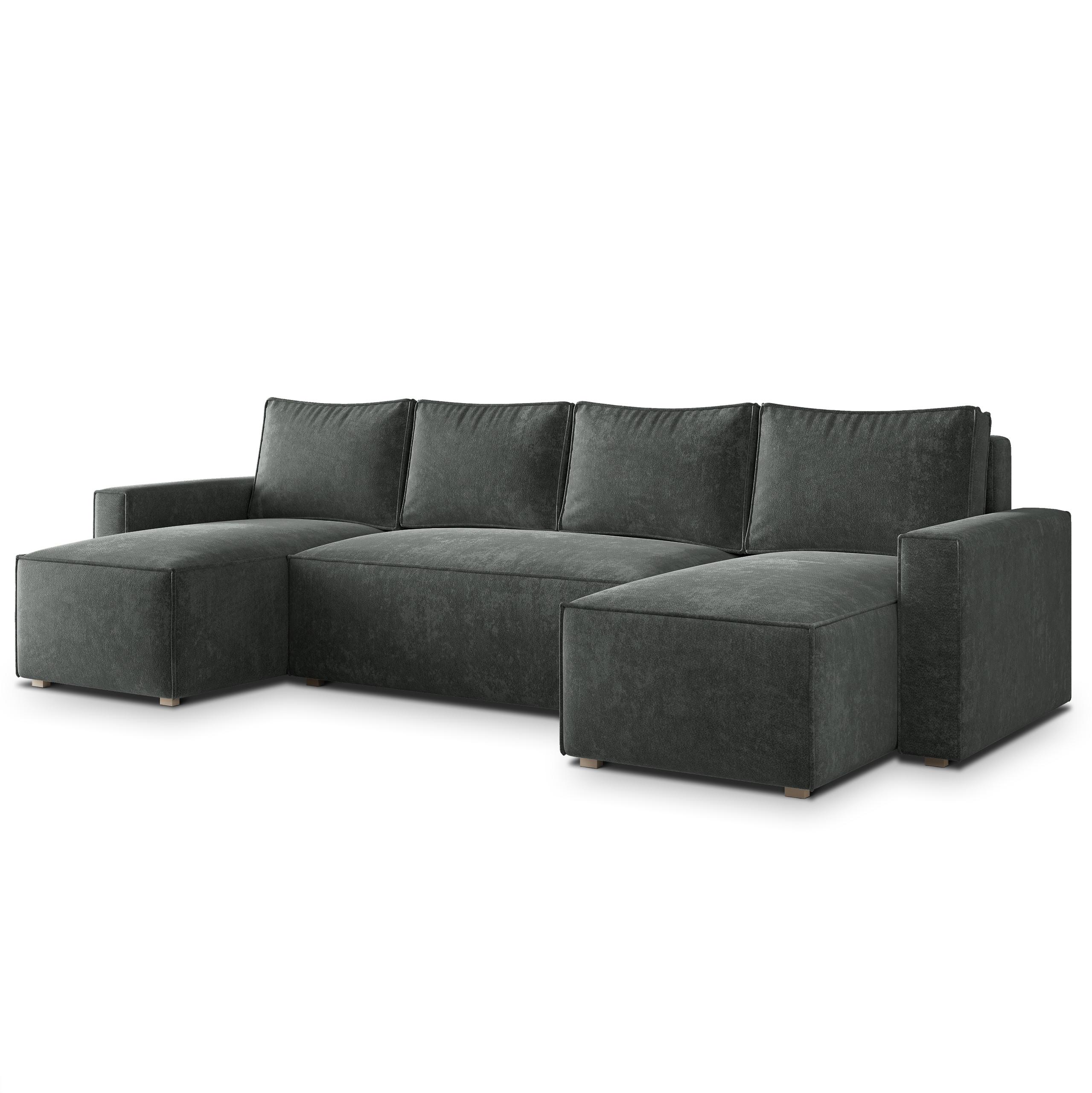 wohnli-moebel-suche-800001487975 Wohnli Möbelsuche - WOHNLANDSCHAFT ASPRA LM Grau Chenille mit Schlaffunktion