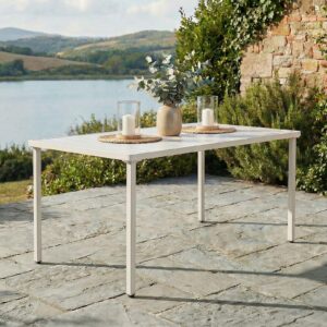 wohnli-moebel-suche-800001489569-1 GARTENTISCH AZALEA weiß Metall, Metall IDIMEX Garten & Outdoor > Gartenmöbel > Gartentische Weiß