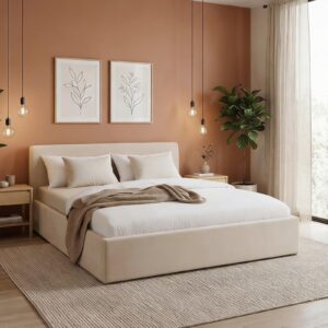 POLSTERBETT DREAM 180x200 cm cremeweiß Textil IDIMEX Möbel > Betten > Polsterbetten Weiß