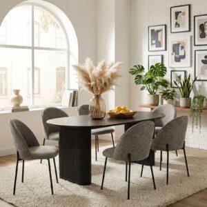 wohnli-moebel-suche-800001489658-1 ESSGRUPPE DONOVAN CASSIE 7er Set schwarz Holzwerkstoff IDIMEX Garten & Outdoor > Gartenmöbel > Gartenmöbel-Sets Schwarz
