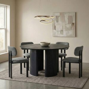wohnli-moebel-suche-800001489676-1 ESSGRUPPE ARVIKA FRANCA 5er Set schwarz Holzwerkstoff IDIMEX Garten & Outdoor > Gartenmöbel > Gartenmöbel-Sets Schwarz