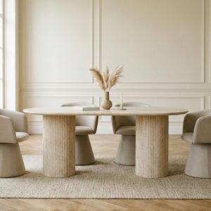 wohnli-moebel-suche-800001489740-1 ESSTISCH TEVELI beige Holzwerkstoff, Holzwerkstoff IDIMEX Möbel > Tische > Esstische Beige