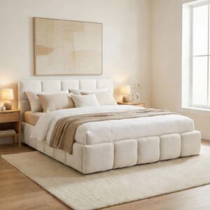 wohnli-moebel-suche-800001489842-1 POLSTERBETT CLOUDY 180x200 cm cremeweiß Textil IDIMEX Möbel > Betten > Polsterbetten Weiß