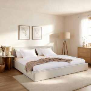 wohnli-moebel-suche-800001489843-1 POLSTERBETT LATINI 160x200 cm hellgrau Textil IDIMEX Möbel > Betten > Polsterbetten Grau