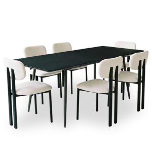 wohnli-moebel-suche-800001489895 Wohnli Möbelsuche - ESSGRUPPE ORSA FRANCA 7er Set schwarz