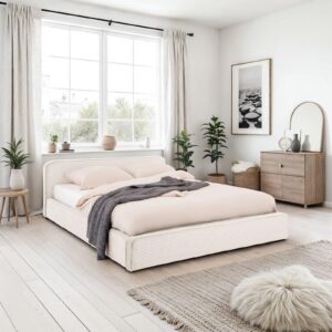 wohnli-moebel-suche-800001490243-1 POLSTERBETT CURSIO 140x200 cm cremeweiß Textil IDIMEX Möbel > Betten > Polsterbetten Weiß