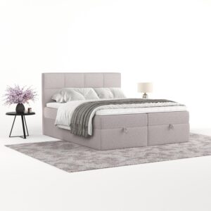 wohnli-moebel-suche-800001494012-1 BOXBETT Velto 160/200 cm Beige im Riva Stoff Textil AltaBeds Möbel > Betten > Boxspringbetten Beige