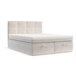 Wohnli Möbelsuche - BOXBETT Tessa 180/200 cm Creme im Paros Stoff