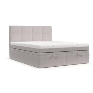 Wohnli Möbelsuche - BOXBETT Tessa 180/200 cm Beige im Riva Stoff