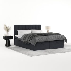 wohnli-moebel-suche-800001494145-1 BOXBETT Lume 140/200 cm Anthrazit im Riva Stoff Textil AltaBeds Möbel > Betten > Boxspringbetten Anthrazit