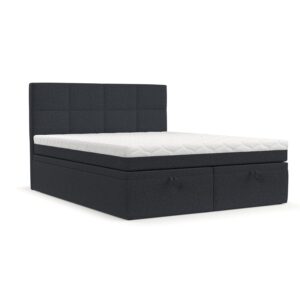 Wohnli Möbelsuche - BOXBETT Tessa 180/200 cm Anthrazit im Riva Stoff