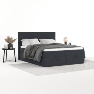 wohnli-moebel-suche-800001494194-1 BOXBETT Velma 200/200 cm Anthrazit im Riva Stoff Textil AltaBeds Möbel > Betten > Boxspringbetten Anthrazit