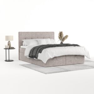 wohnli-moebel-suche-800001494241-1 BOXBETT Tivra 180/200 cm Beige im Neve Stoff Textil AltaBeds Möbel > Betten > Boxspringbetten Beige