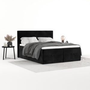 wohnli-moebel-suche-800001494243-1 BOXBETT Velma 180/200 cm Schwarz im Kronos Stoff Textil AltaBeds Möbel > Betten > Boxspringbetten Schwarz