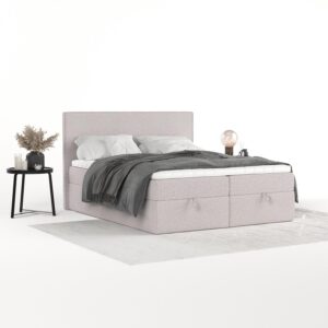 BOXBETT Velma 180/200 cm Beige im Riva Stoff Textil AltaBeds Möbel > Betten > Boxspringbetten Beige
