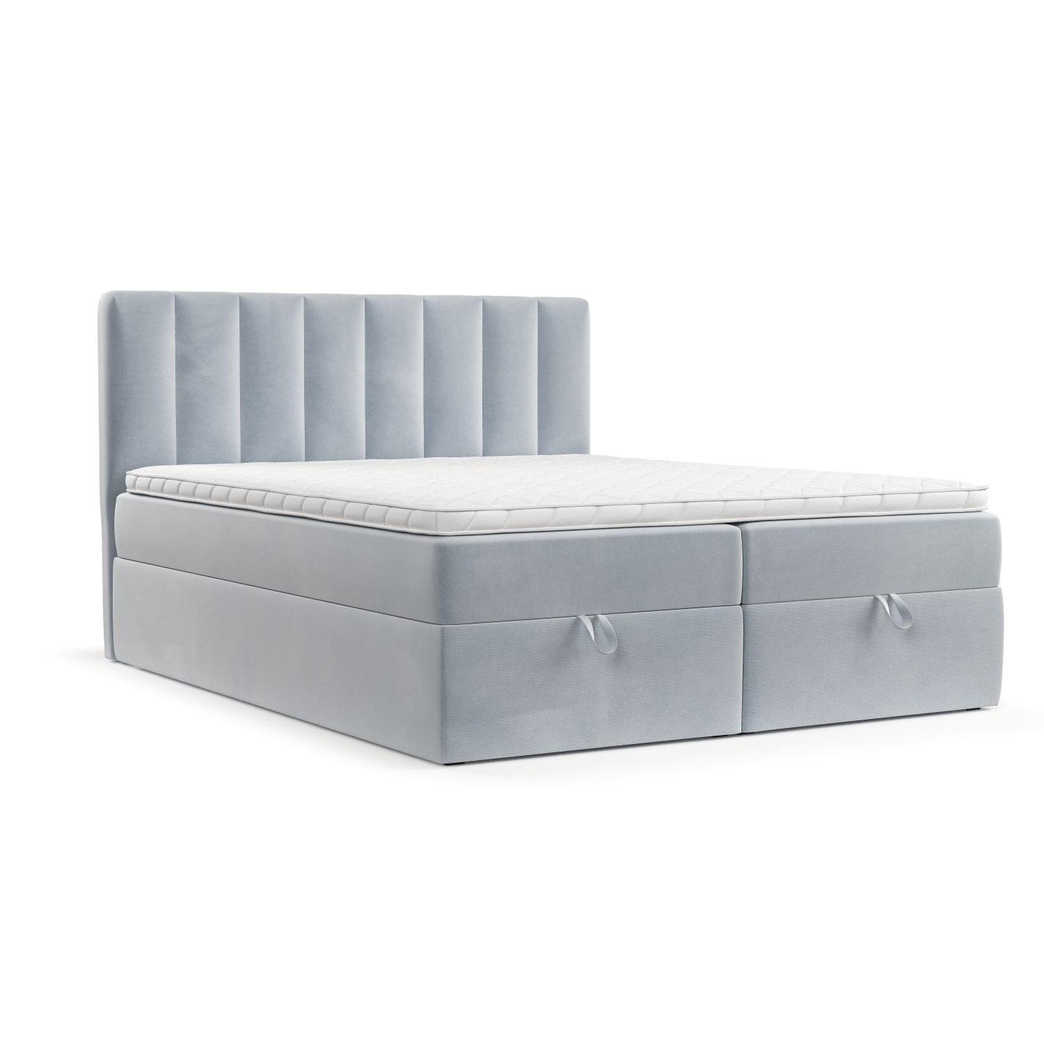 wohnli-moebel-suche-800001494252 Wohnli Möbelsuche - BOXBETT Lusso 140/200 cm Hellgrau im Paros Stoff