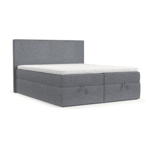 Wohnli Möbelsuche - BOXBETT Velma 160/200 cm Grau im Neve Stoff