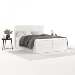 wohnli-moebel-suche-800001494298-1 BOXBETT Velma 160/200 cm Creme im Neve Stoff Textil AltaBeds Möbel > Betten > Boxspringbetten Weiß