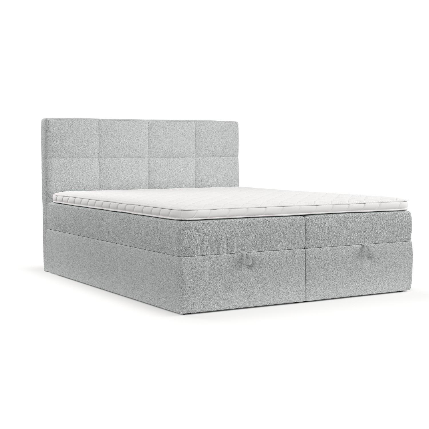 wohnli-moebel-suche-800001494315 Wohnli Möbelsuche - BOXBETT Velto 160/200 cm Hellgrau im Riva Stoff