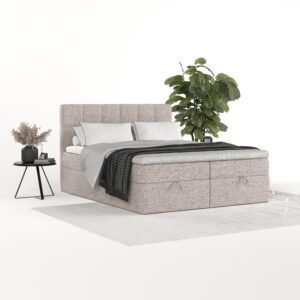 wohnli-moebel-suche-800001494342-1 BOXBETT Savio 180/200 cm Beige im Neve Stoff Textil AltaBeds Möbel > Betten > Boxspringbetten Beige