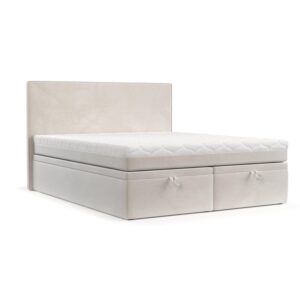 Wohnli Möbelsuche - BOXBETT Zalla 160/200 cm Creme im Paros Stoff