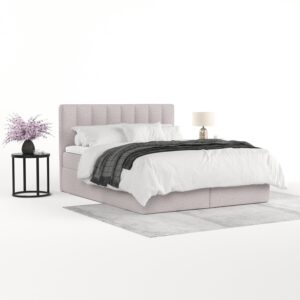 wohnli-moebel-suche-800001494413-1 BOXBETT Lusso 160/200 cm Beige im Riva Stoff Textil AltaBeds Möbel > Betten > Boxspringbetten Beige