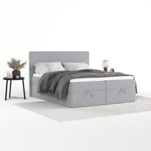 wohnli-moebel-suche-800001494423-1 BOXBETT Velma 200/200 cm Grau im Riva Stoff Textil AltaBeds Möbel > Betten > Boxspringbetten Grau