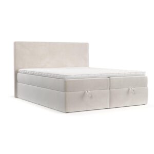 Wohnli Möbelsuche - BOXBETT Velma 160/200 cm Creme im Paros Stoff