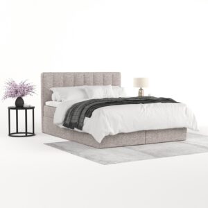 wohnli-moebel-suche-800001494445-1 BOXBETT Lusso 140/200 cm Beige im Neve Stoff Textil AltaBeds Möbel > Betten > Boxspringbetten Beige