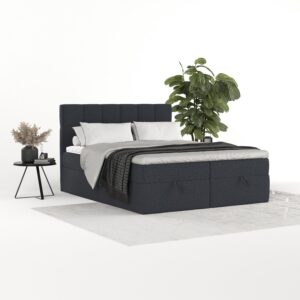 wohnli-moebel-suche-800001494457-1 BOXBETT Savio 160/200 cm Anthrazit im Riva Stoff Textil AltaBeds Möbel > Betten > Boxspringbetten Anthrazit
