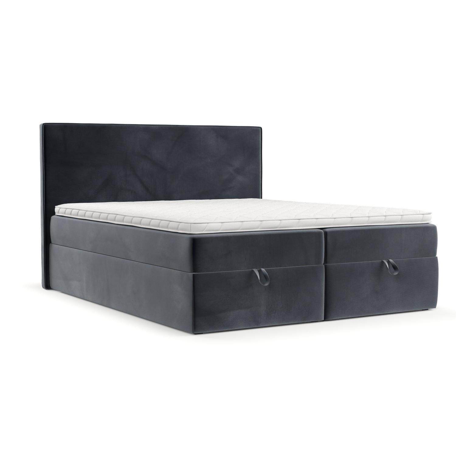 wohnli-moebel-suche-800001494458 Wohnli Möbelsuche - BOXBETT Velma 180/200 cm Dunkelgrau im Kronos Stoff