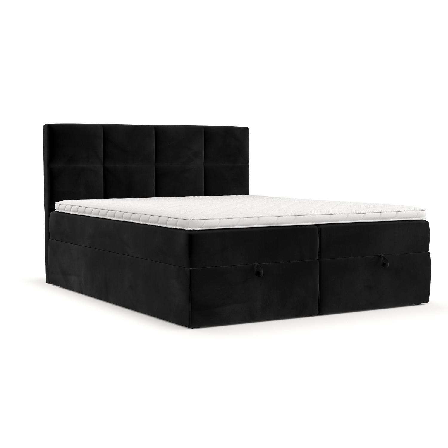 wohnli-moebel-suche-800001494513 Wohnli Möbelsuche - BOXBETT Velto 180/200 cm Schwarz im Kronos Stoff