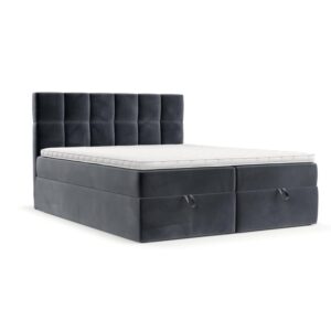 wohnli-moebel-suche-800001494559 Wohnli Möbelsuche - BOXBETT Savio 180/200 cm Dunkelgrau im Kronos Stoff