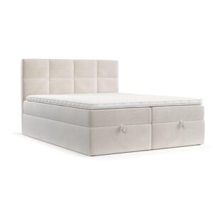 Wohnli Möbelsuche - BOXBETT Velto 200/200 cm Creme im Paros Stoff