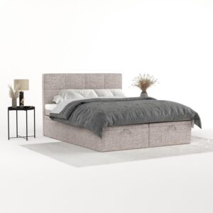 wohnli-moebel-suche-800001494761-1 BOXBETT Tessa 180/200 cm Beige im Neve Stoff Textil AltaBeds Möbel > Betten > Boxspringbetten Beige