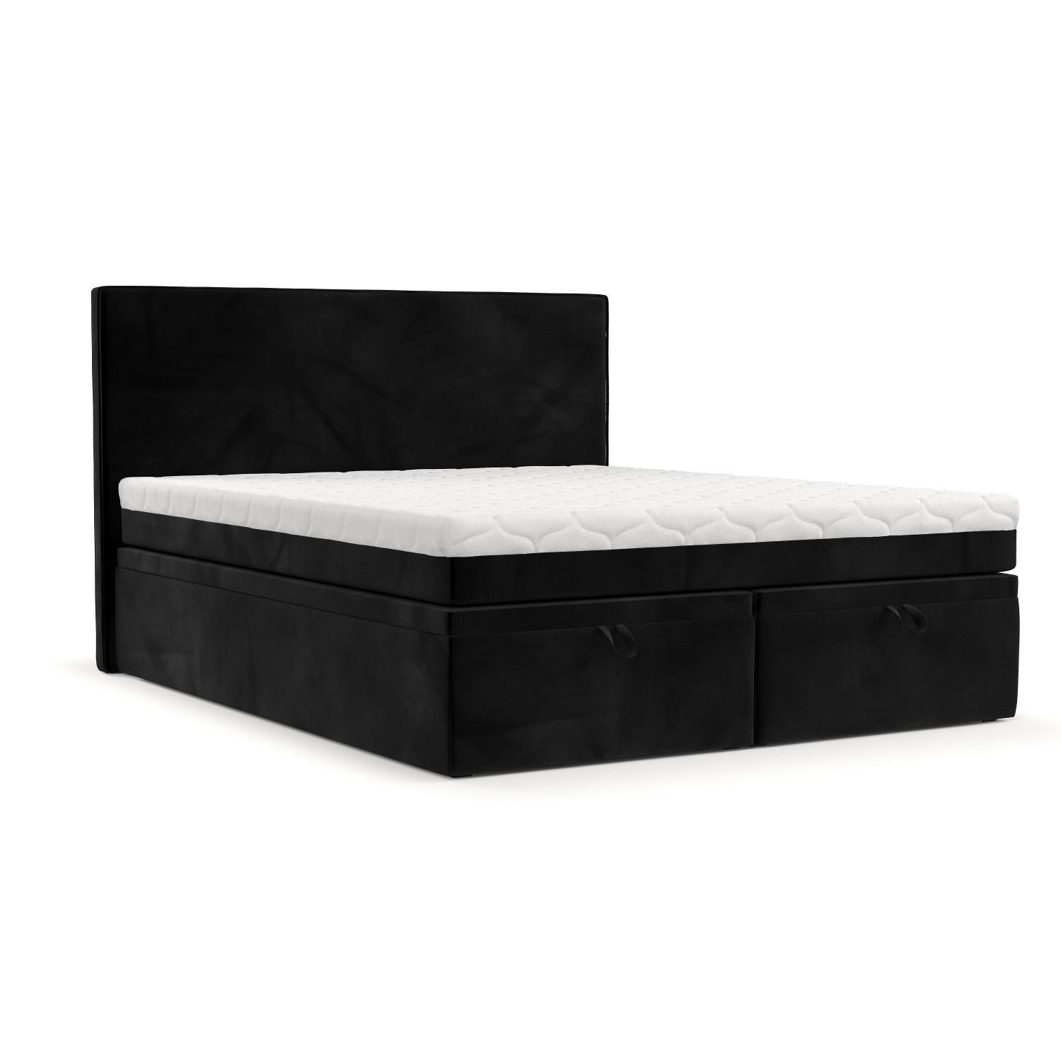 wohnli-moebel-suche-800001494830 Wohnli Möbelsuche - BOXBETT Zalla 200/200 cm Schwarz im Kronos Stoff