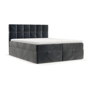 wohnli-moebel-suche-800001494849 Wohnli Möbelsuche - BOXBETT Savio 200/200 cm Anthrazit im Paros Stoff