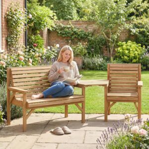 wohnli-moebel-suche-800001495737-1 GARTENSTÜHLE 3er Set Tannenholz Naturholz Holz Outsunny Garten & Outdoor > Gartenmöbel > Gartenmöbel-Sets Braun