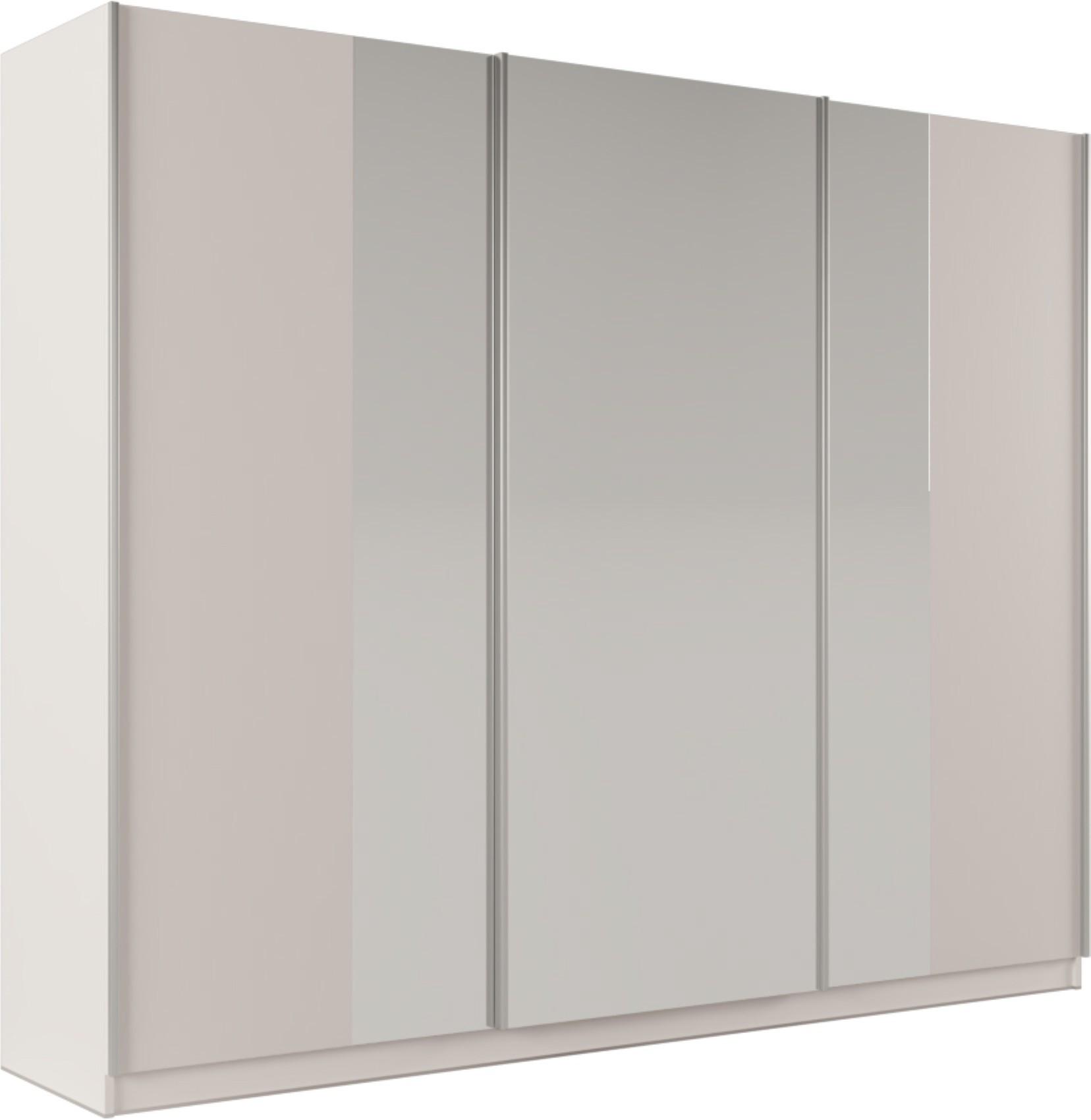 wohnli-moebel-suche-800001499866 Wohnli Möbelsuche - SCHWEBETÜRENSCHRANK SAMIRA 250/210/65 cm 3-türig mit Spiegel Beige