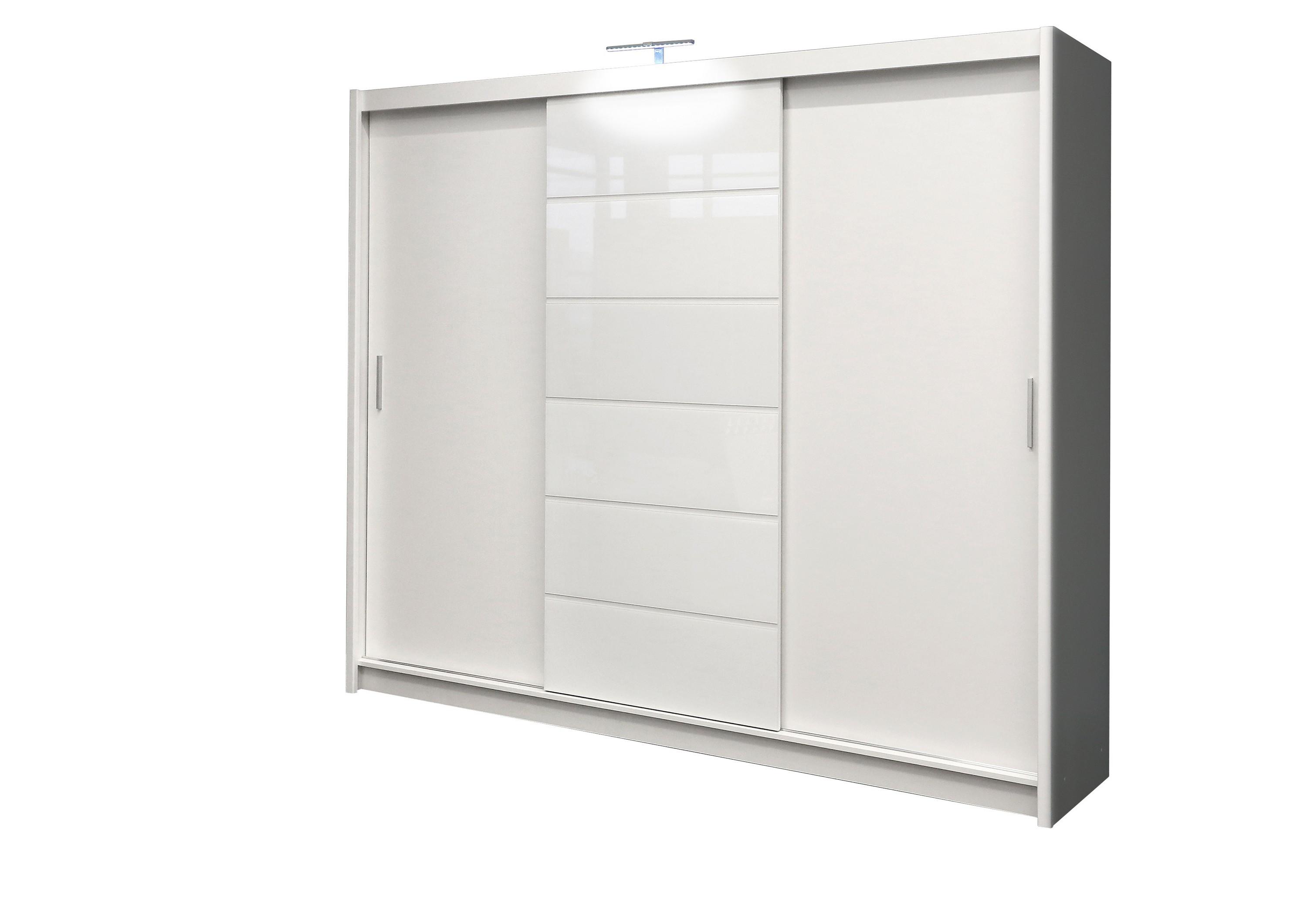wohnli-moebel-suche-800001499873 Wohnli Möbelsuche - SCHWEBETÜRENSCHRANK SHYVANA 250/215/61 cm 3-türig Weiß