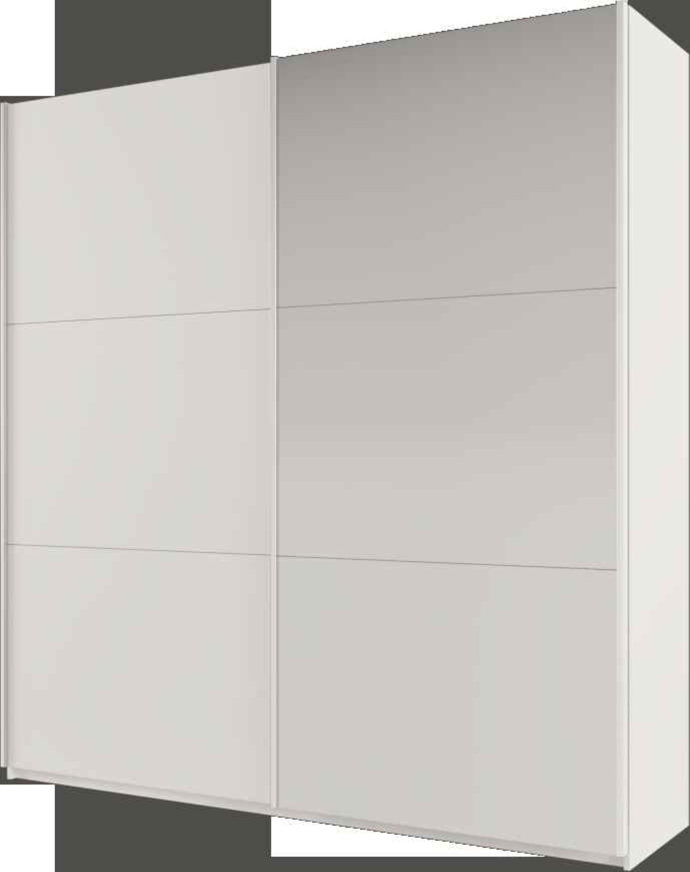 wohnli-moebel-suche-800001499895 Wohnli Möbelsuche - SCHWEBETÜRENSCHRANK ORIANNA 225/244/65 cm 2-türig mit Spiegel Weiß