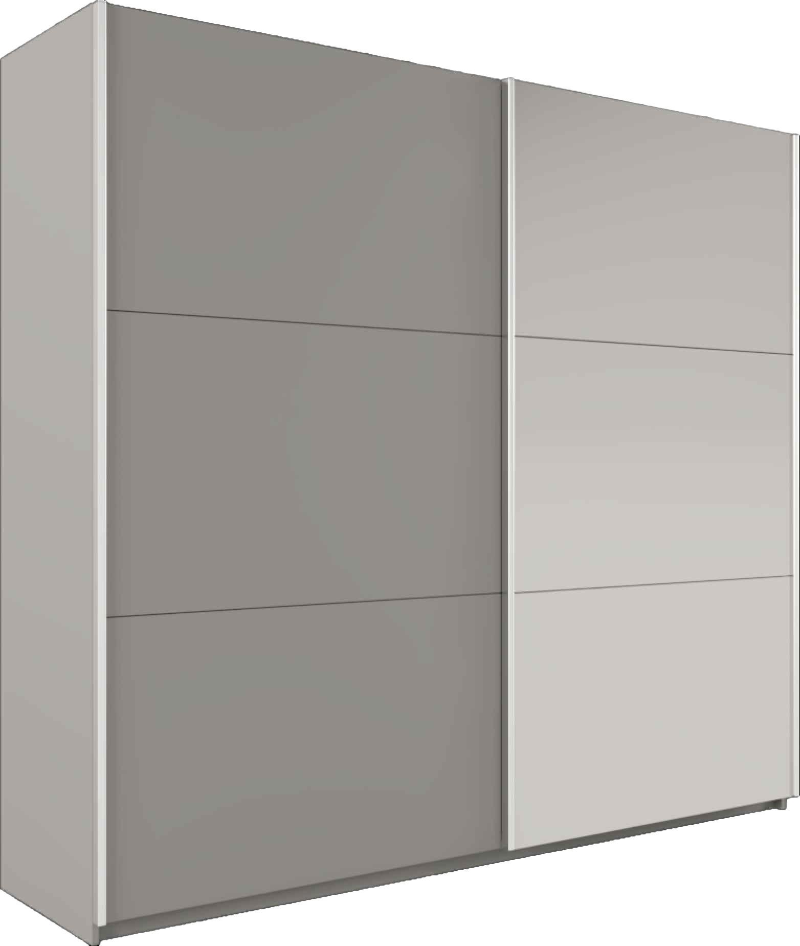 wohnli-moebel-suche-800001499902 Wohnli Möbelsuche - SCHWEBETÜRENSCHRANK IVERN 151/215/65 cm 2-türig mit Spiegel Grau